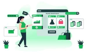 Recently viewed products section on Shopify store showing previously browsed items