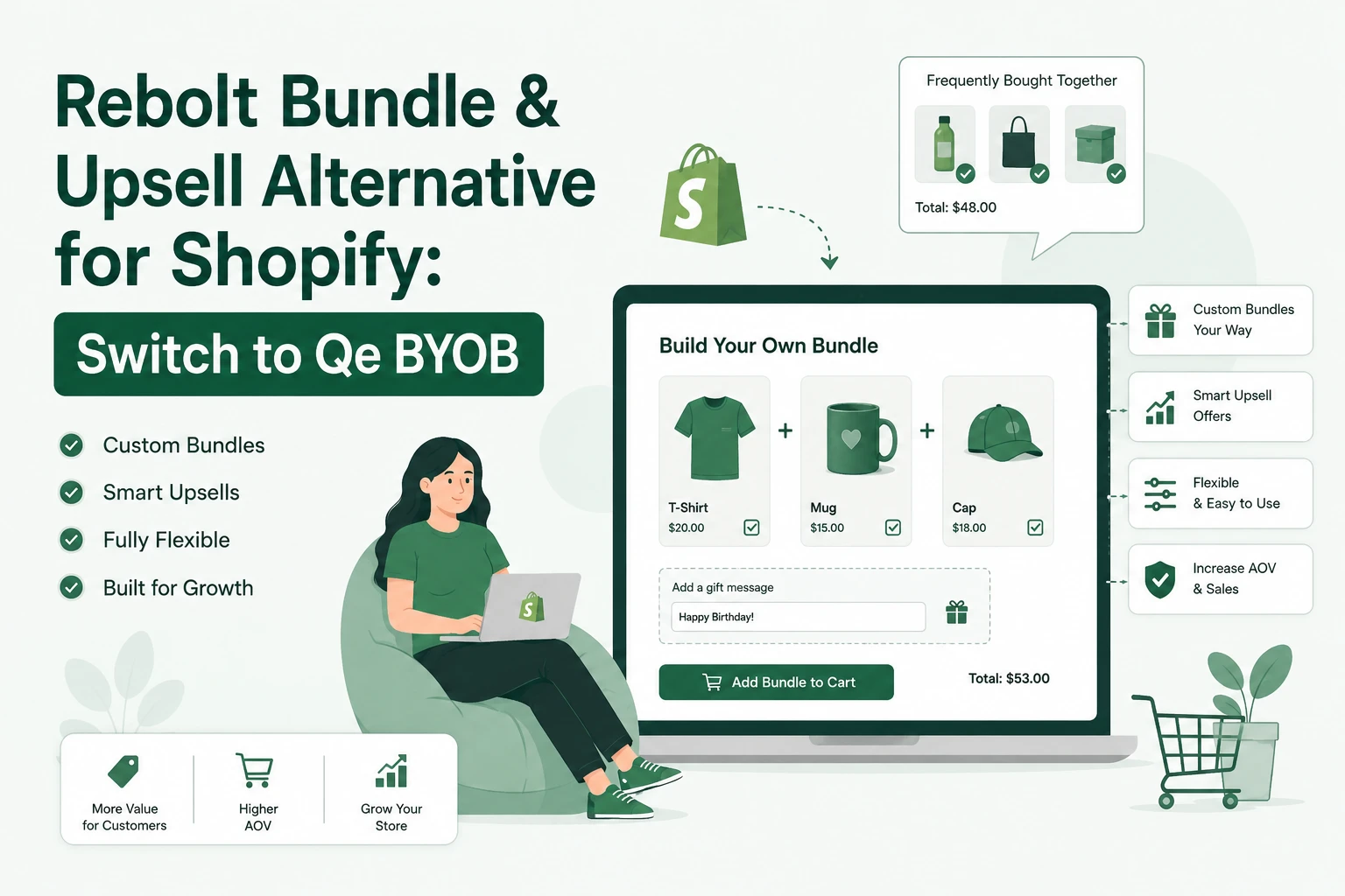 Rebolt Bundle & Upsell Alternative for Shopify