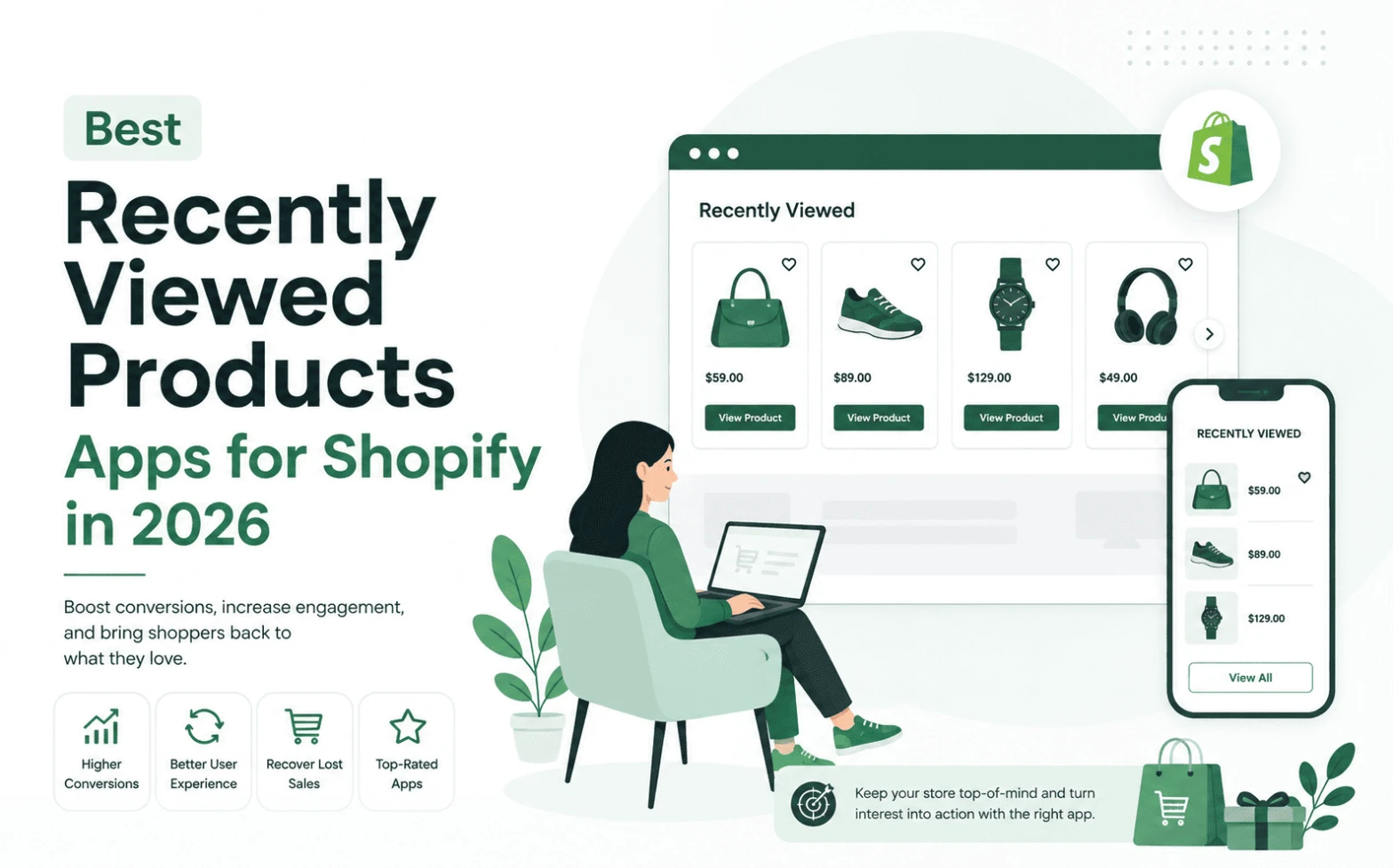 Recently viewed products apps for Shopify 2026 comparison