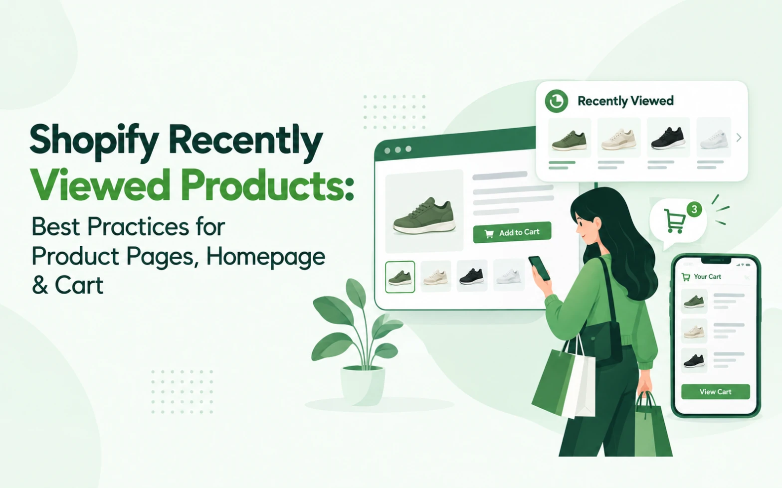 Shopify recently viewed products best practices for product page, homepage and cart