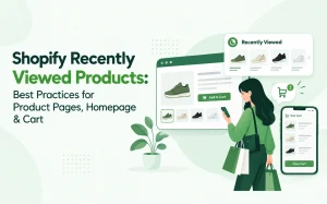 Shopify recently viewed products best practices for product page, homepage and cart