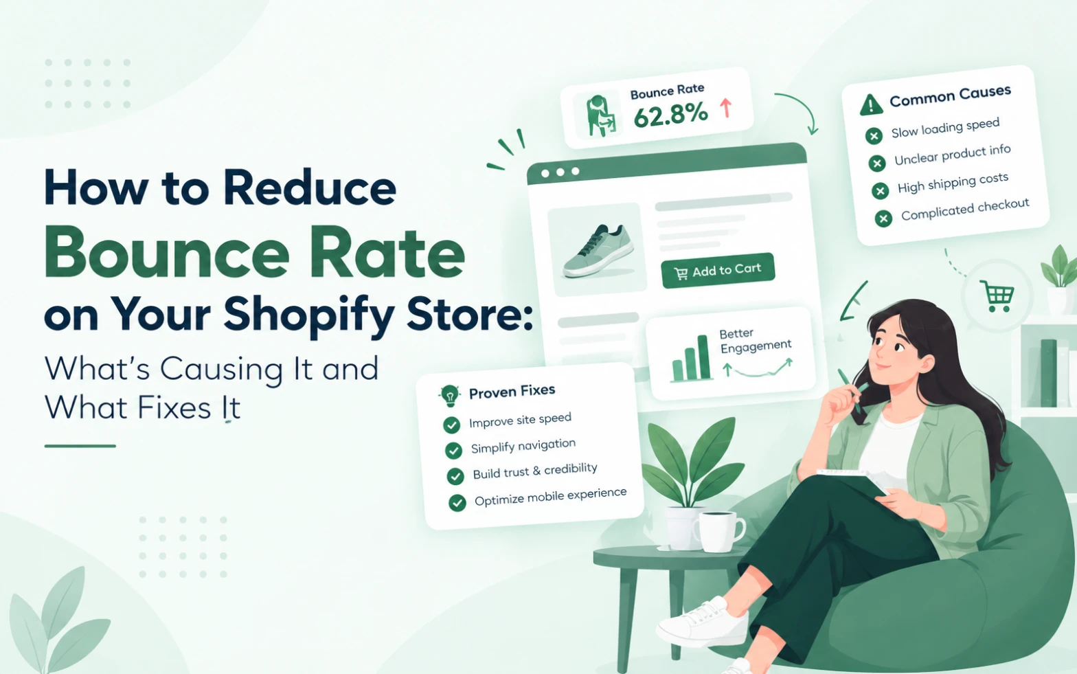 How to reduce bounce rate on Shopify by improving website speed and user experience.